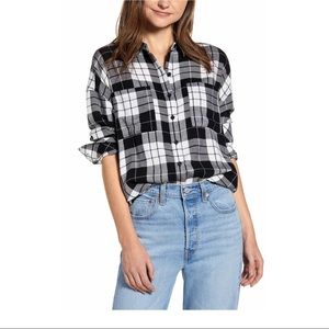 NWT BP Black & White Plaid